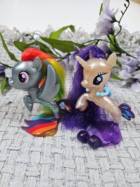 My Little Pony Seapony Figures Rainbow Dash & Rarity